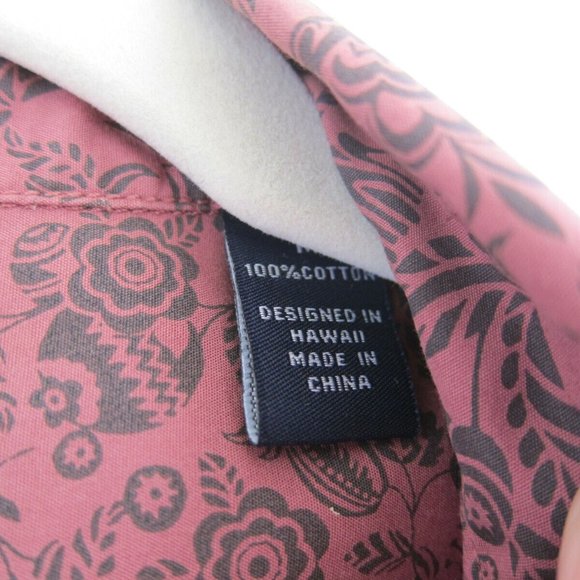 REYN SPOONER 100% COTTON FLORAL SHIRT, SIZE SMALL/MEDIUM, NEW WITHOUT TAGS - Picture 10 of 10